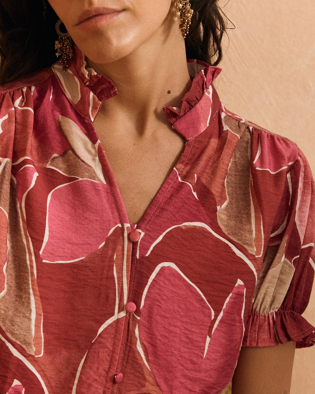 Blusa con bottoni Casilda