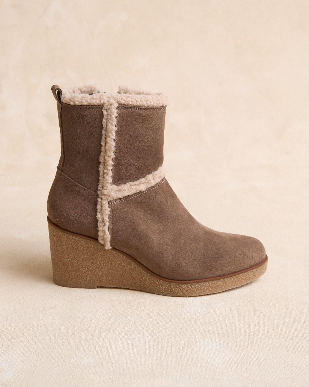 Stivaletto taupe Betina