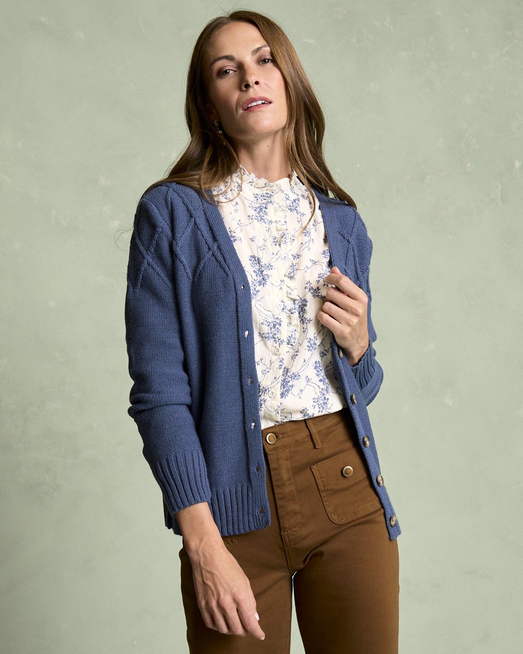 Cardigan a Righe Bourget