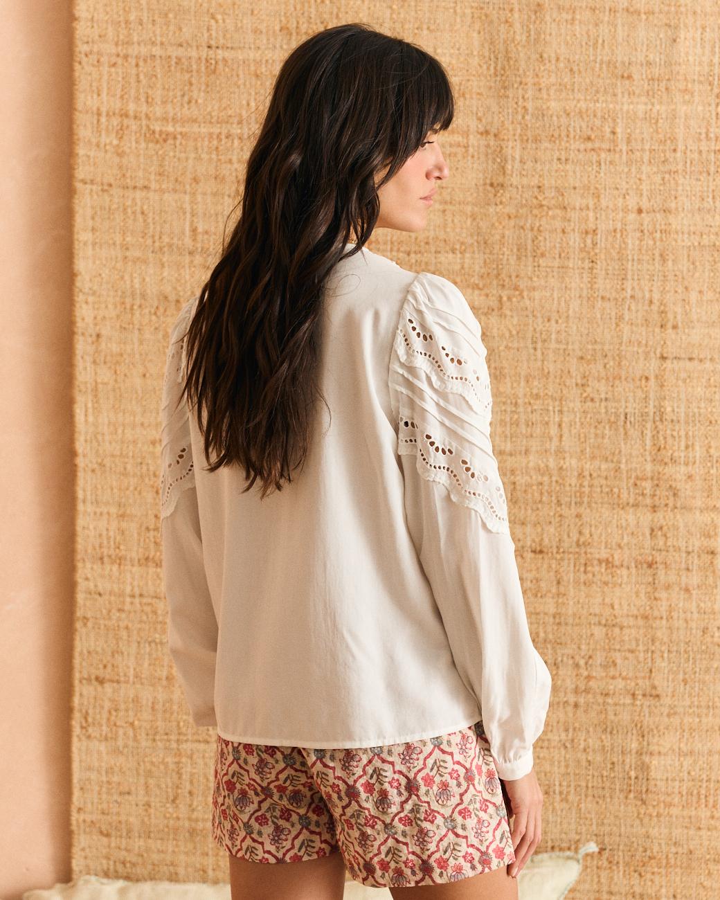 Camicia con scollo a V Fanny