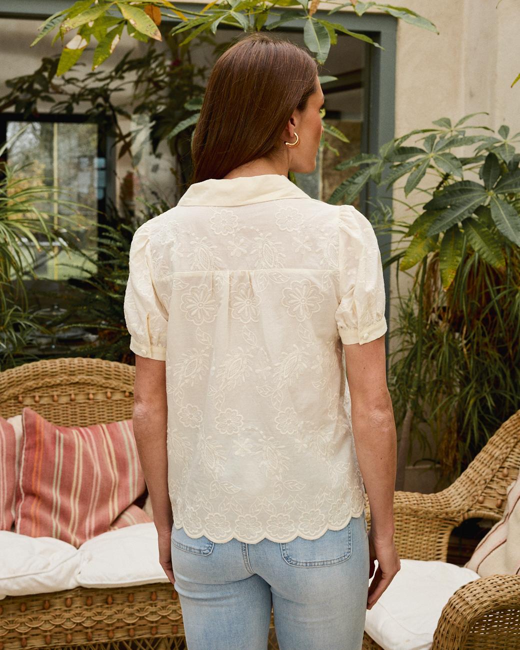 Blusa bianca Aurora