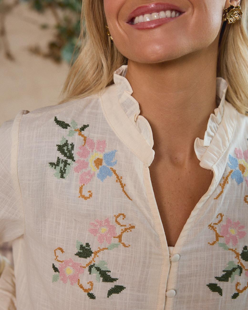 Camicia ricamata Julieta
