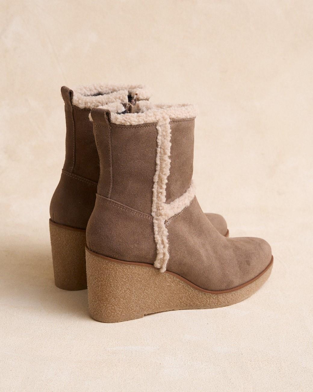 Stivaletto taupe Betina