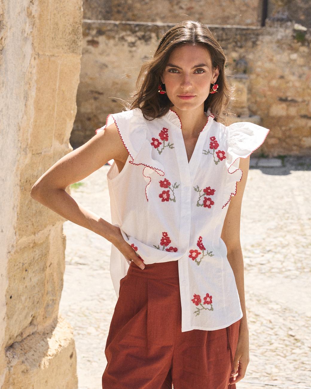 Camicia a Manica Svasata Flaria
