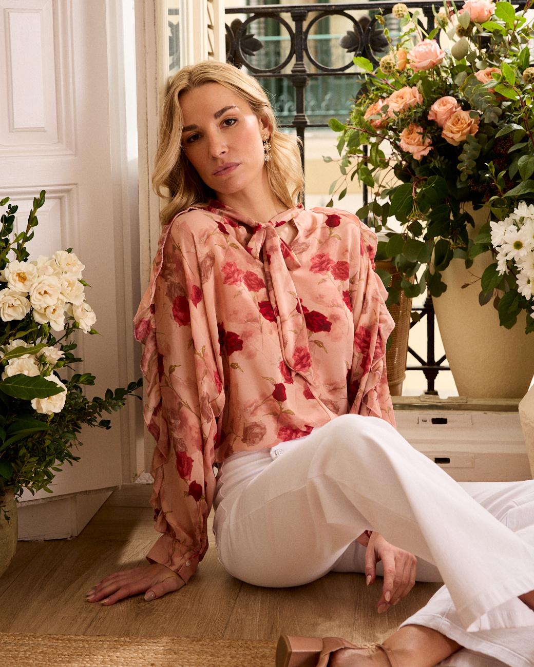 Blusa con laccio Sabrina