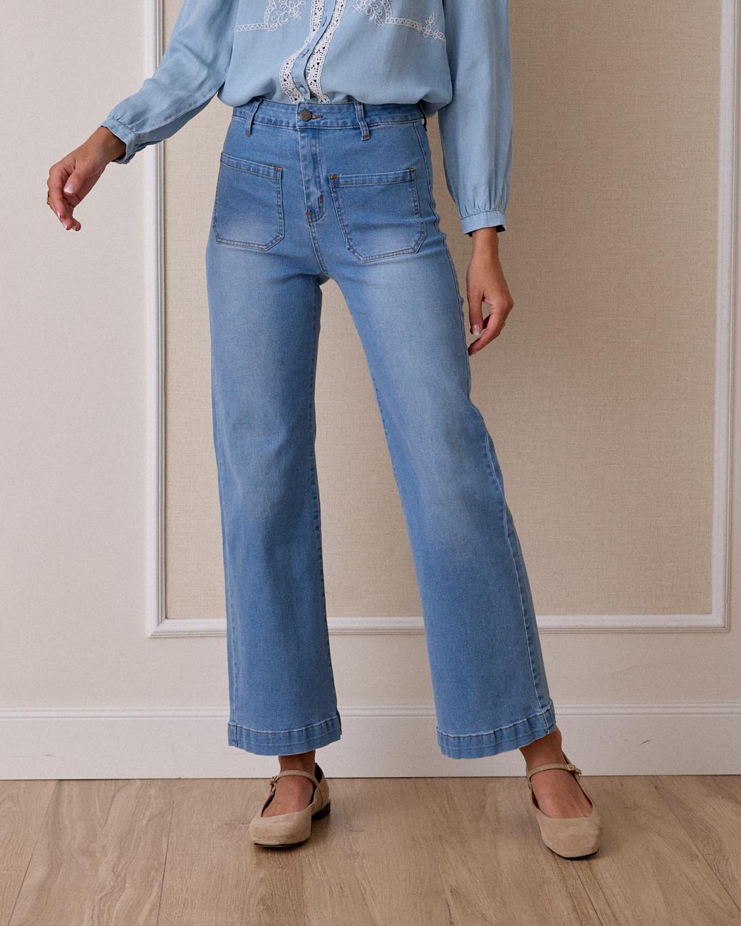 Pantalone Jeans Tasche Yola