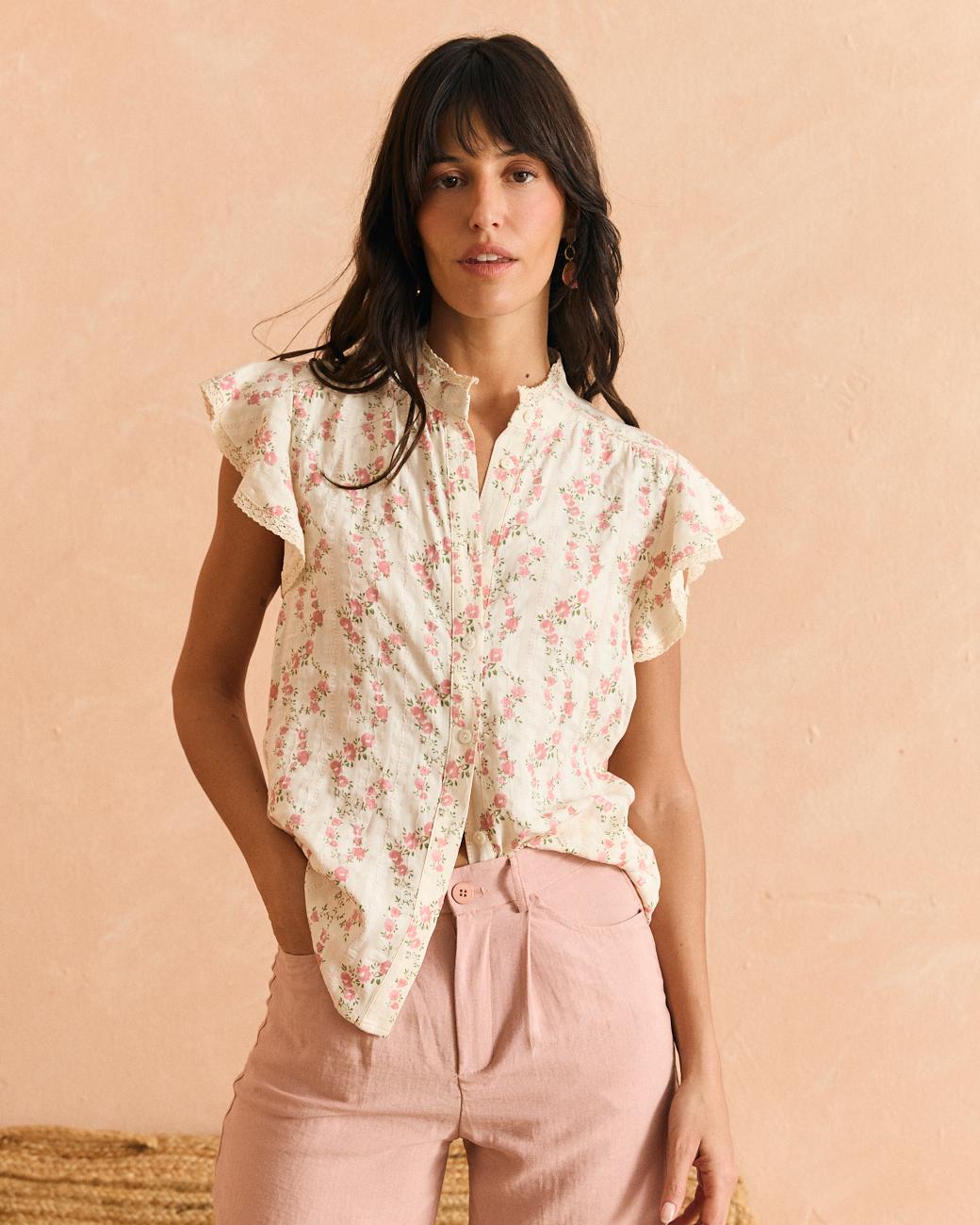 Camicia a fiori Anais