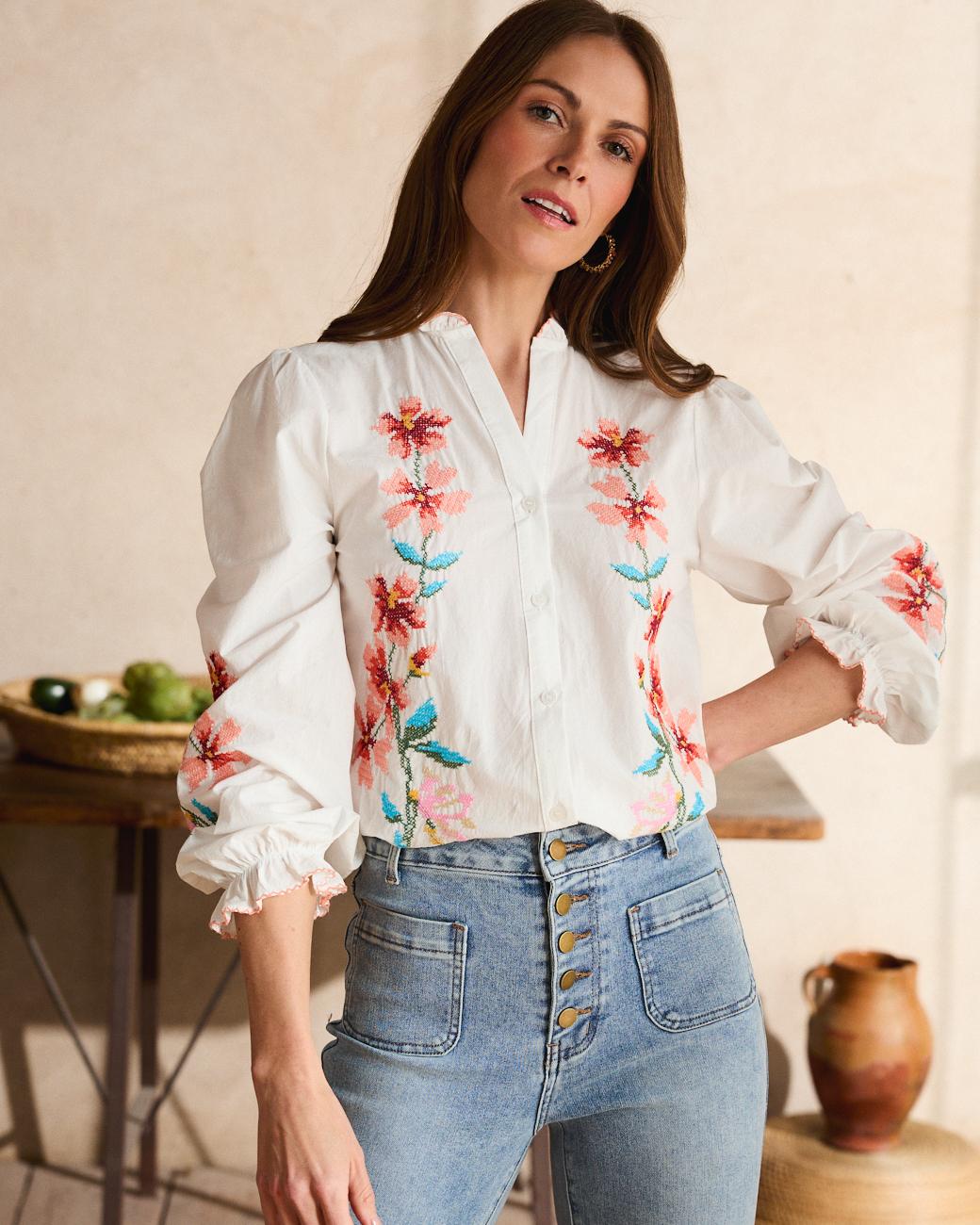 Camicia Ricamata Fiona