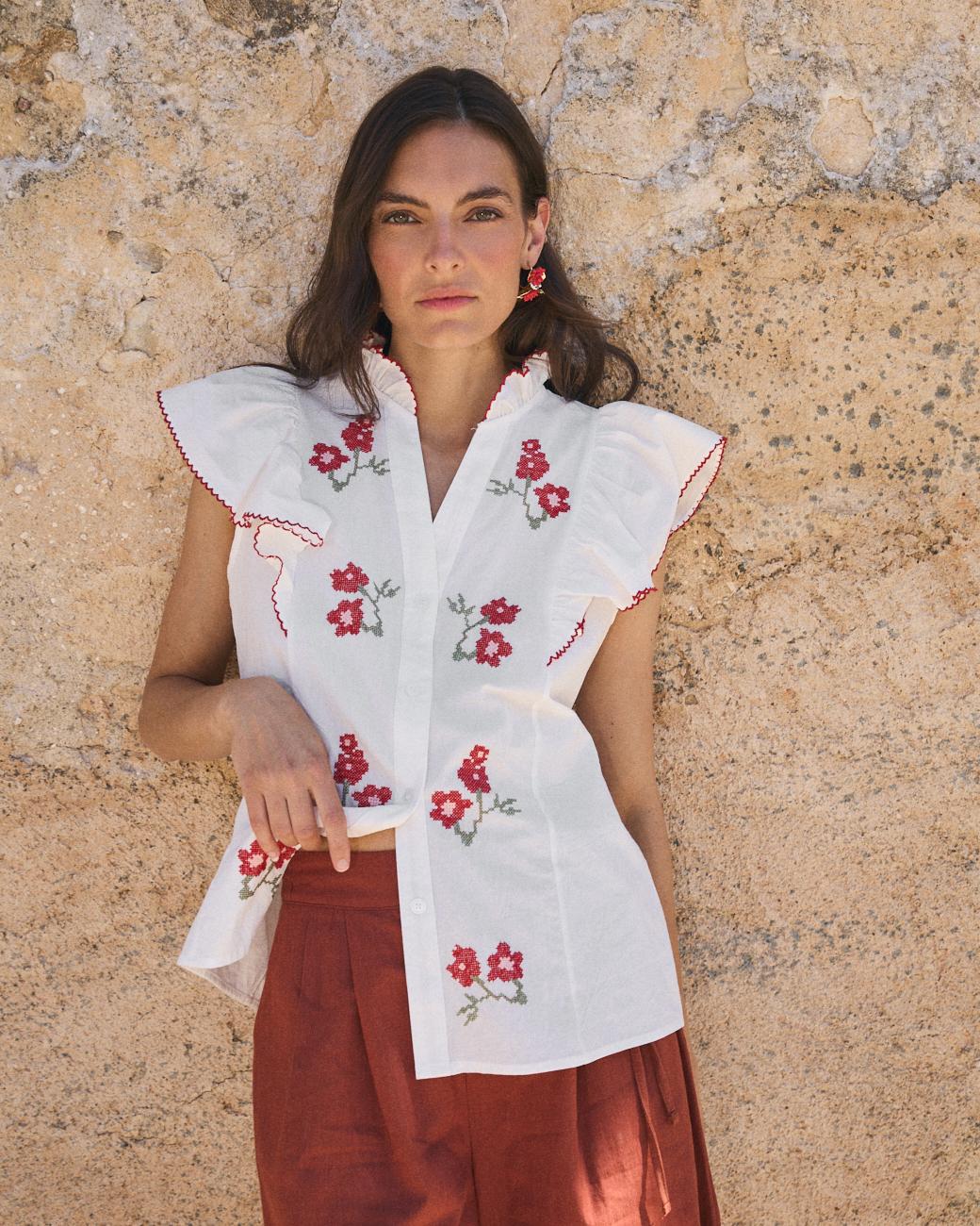 Camicia a Manica Svasata Flaria