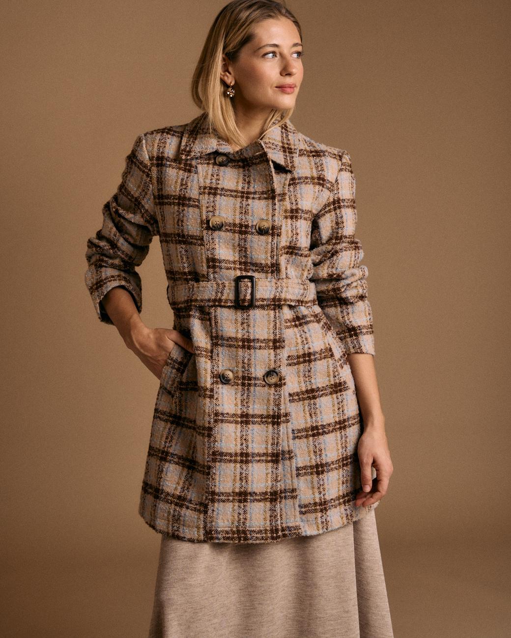 Cappotto a quadri Ari