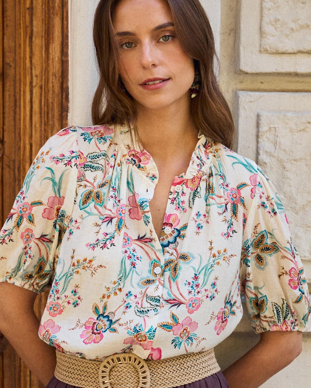 Camicia a Fiori Tunia