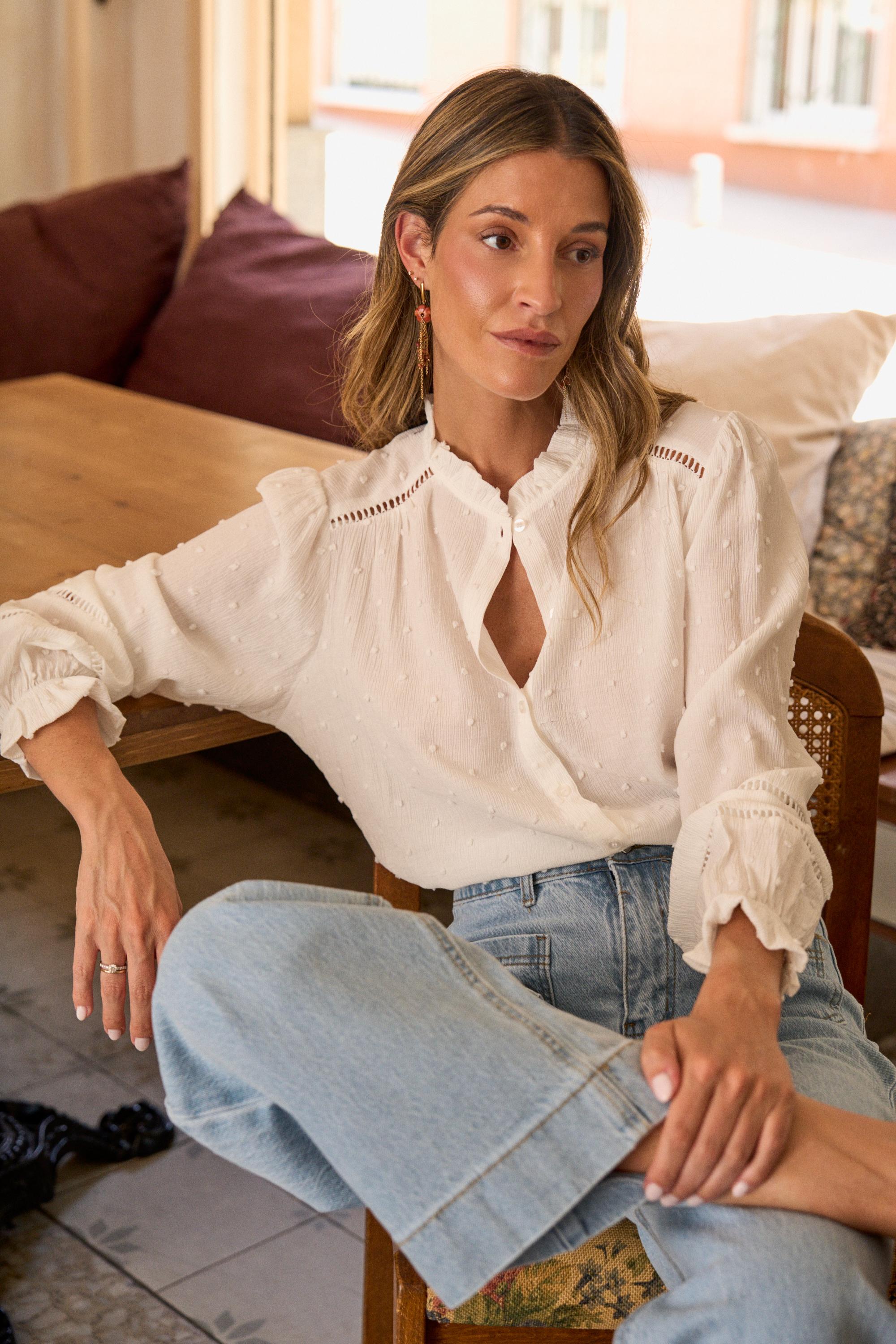 Camicia in plumetis Tiziana