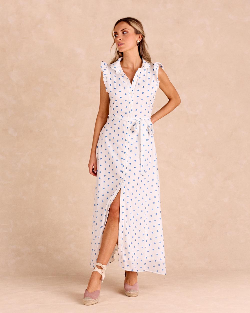 Vestito Lungo a Pois Daira