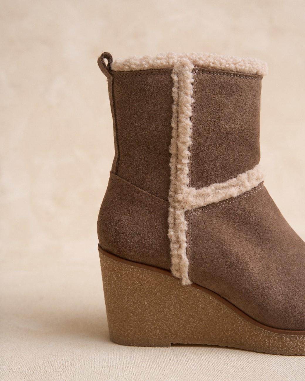 Stivaletto taupe Betina