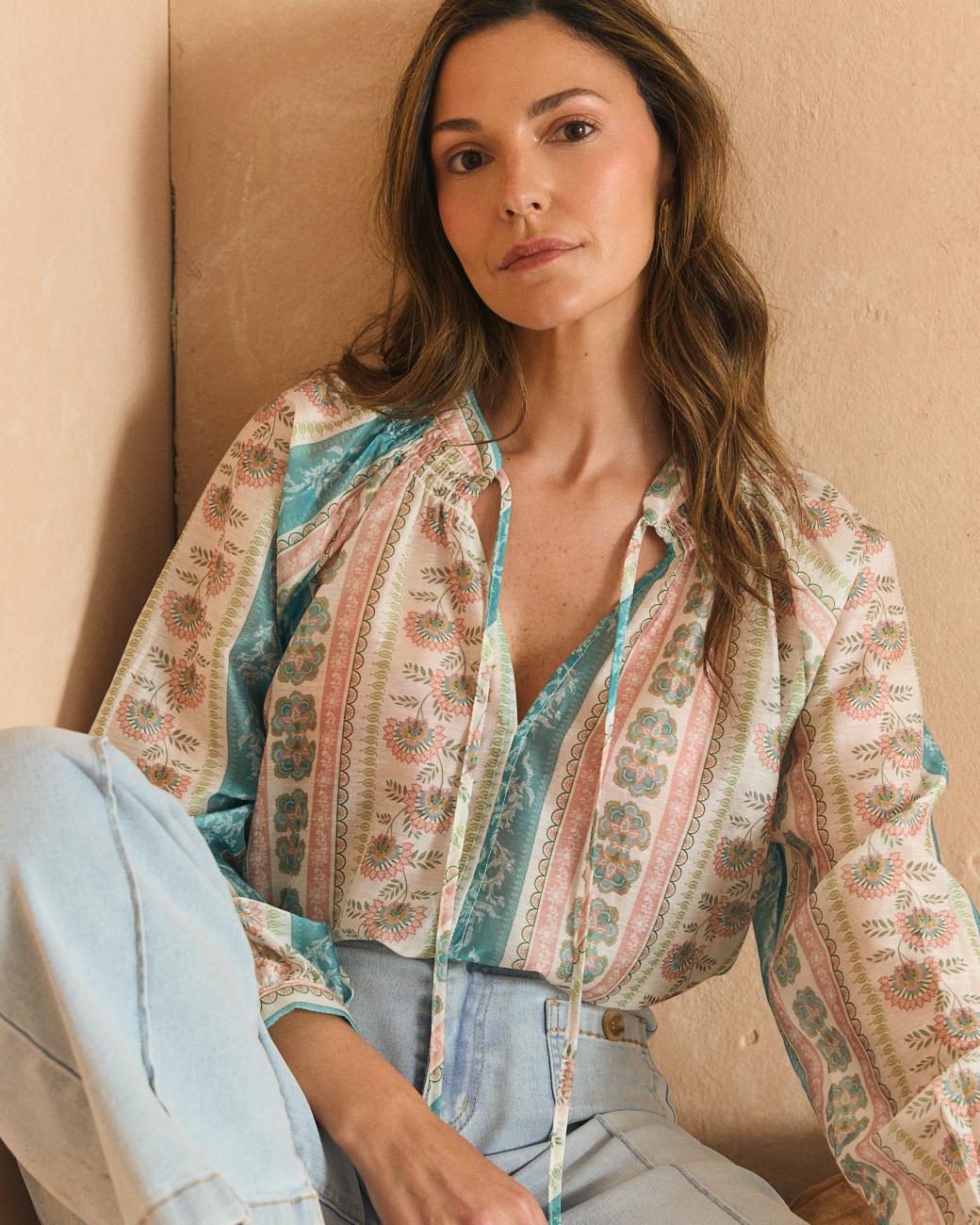 Camicia con stampa Africa