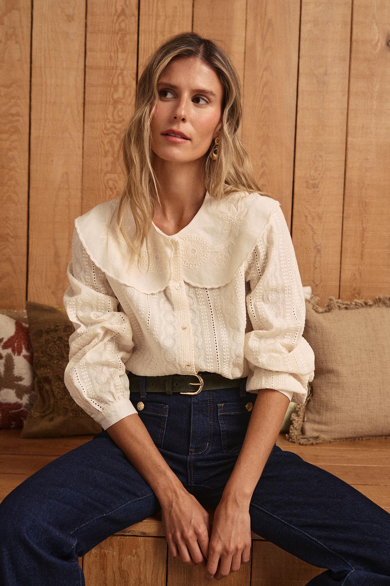Camicia con collo Genoveva
