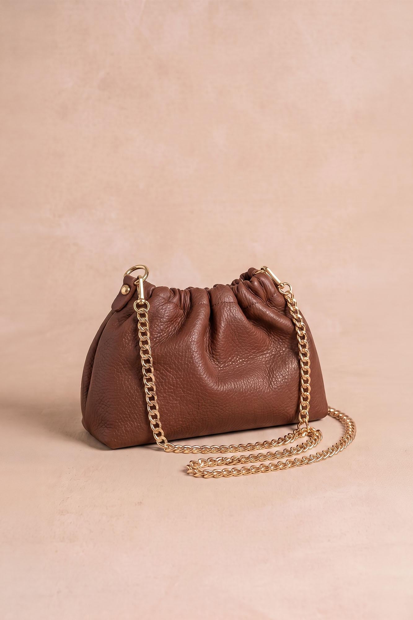 Borsa a tracolla in bouclé Fiola