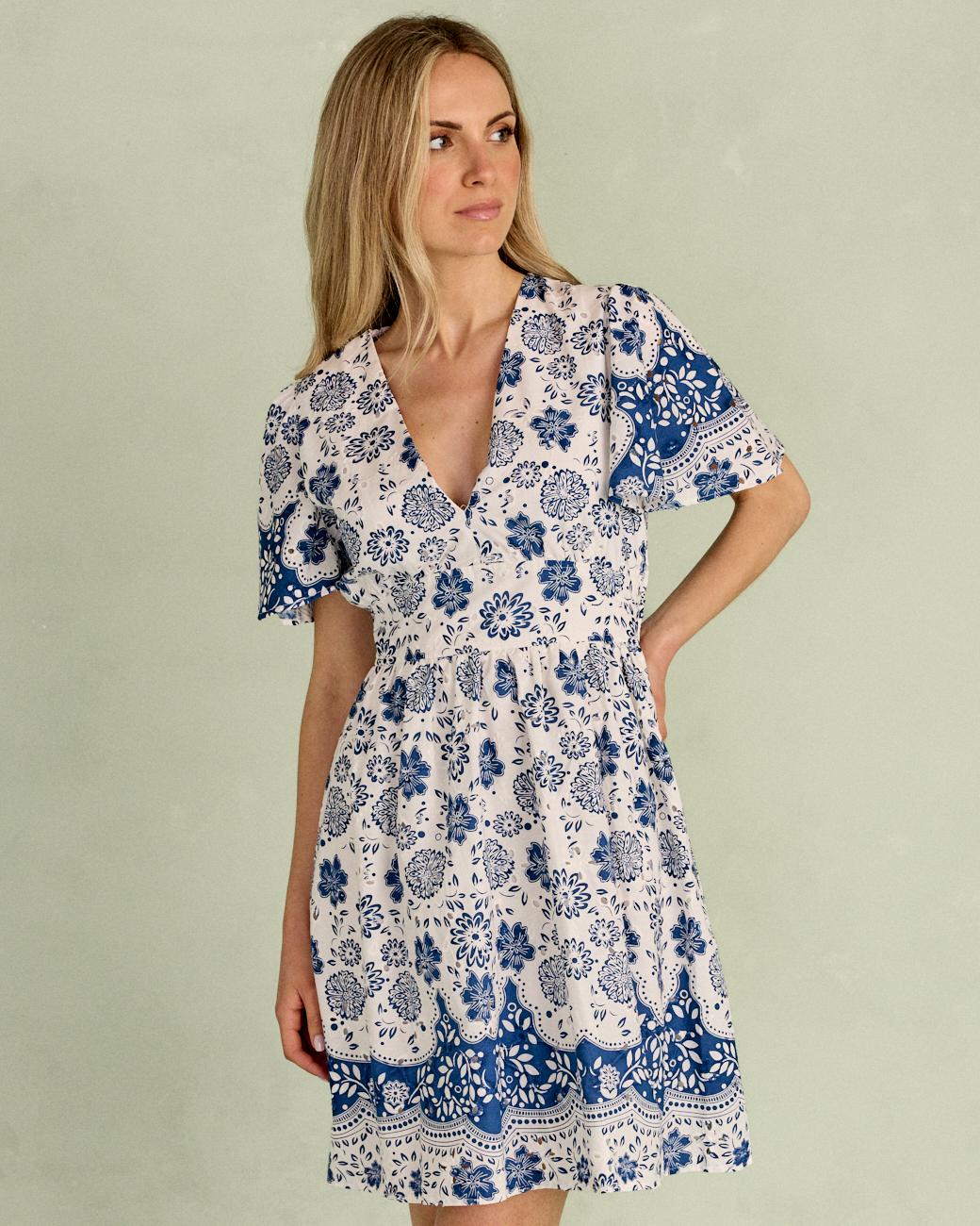 Vestito Corto a Fiori Milia