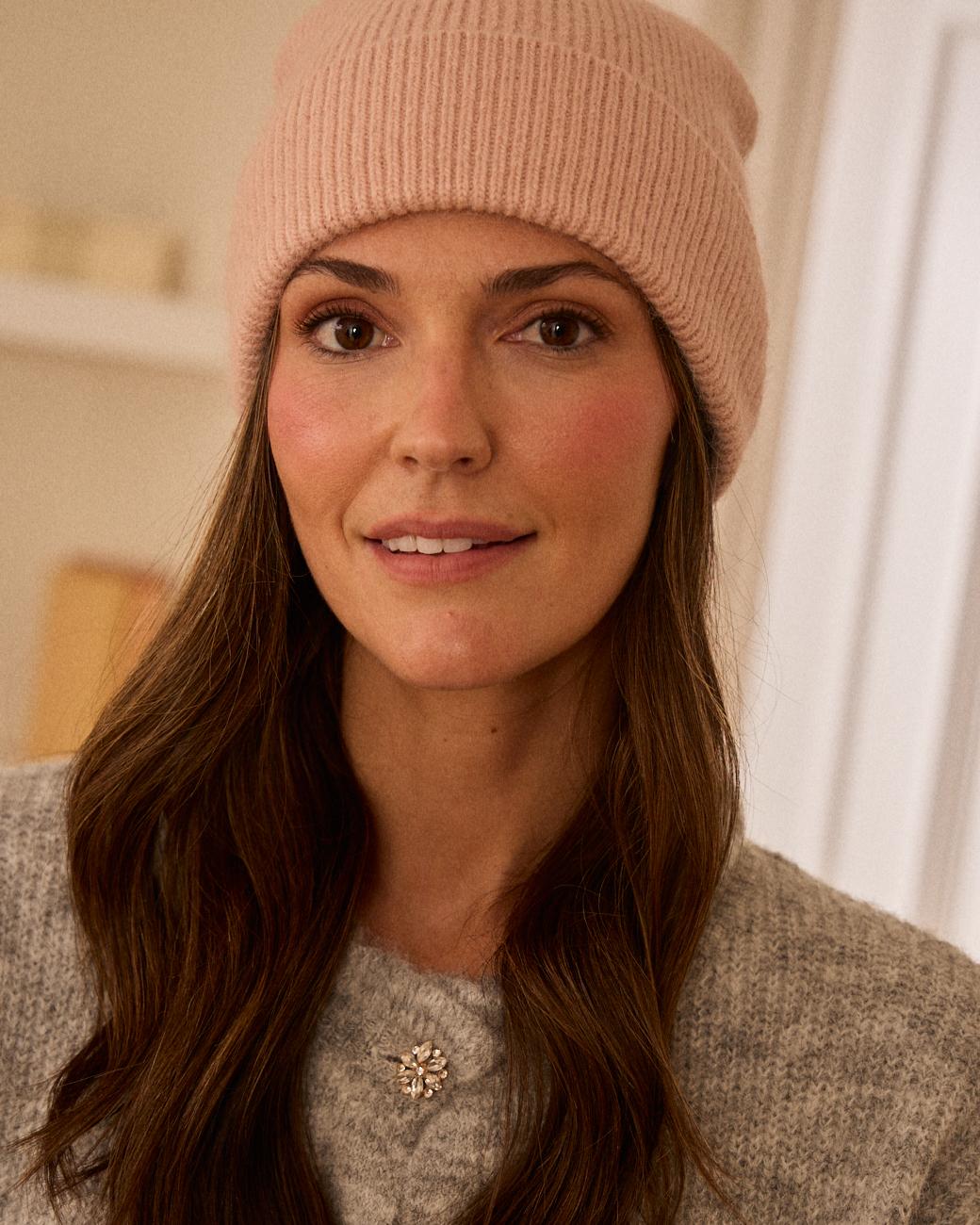 Cappello in Lana Rosa
