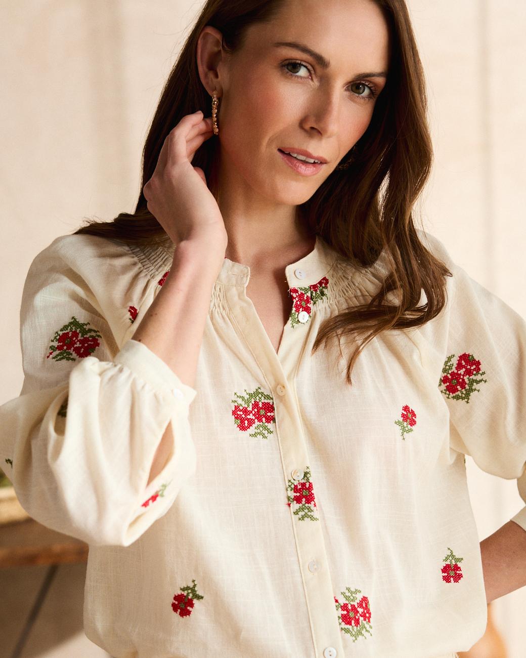Camicia a fiori Antía