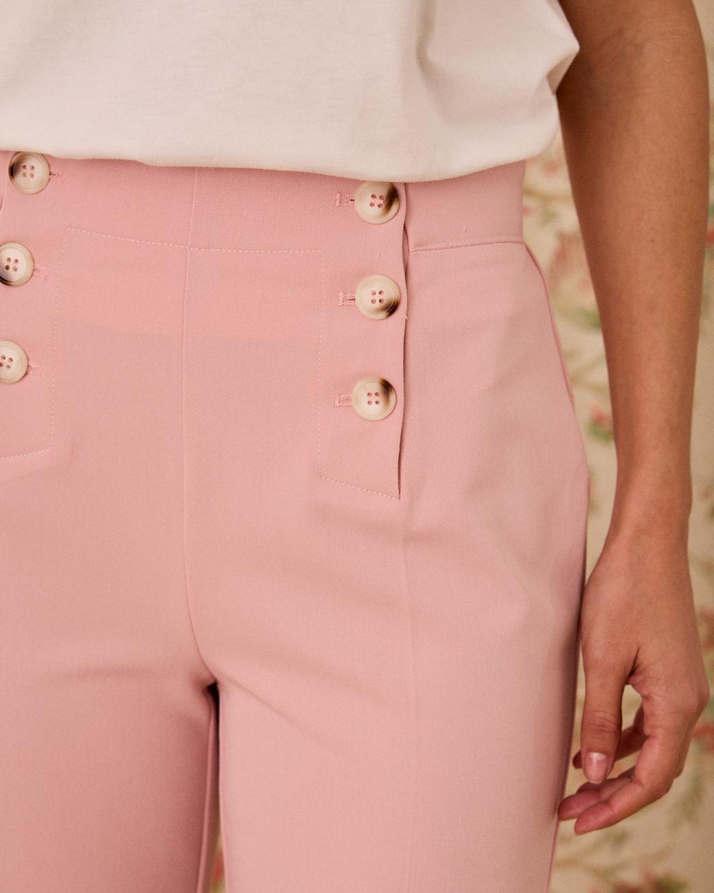 Pantaloni con Bottoni Sabela