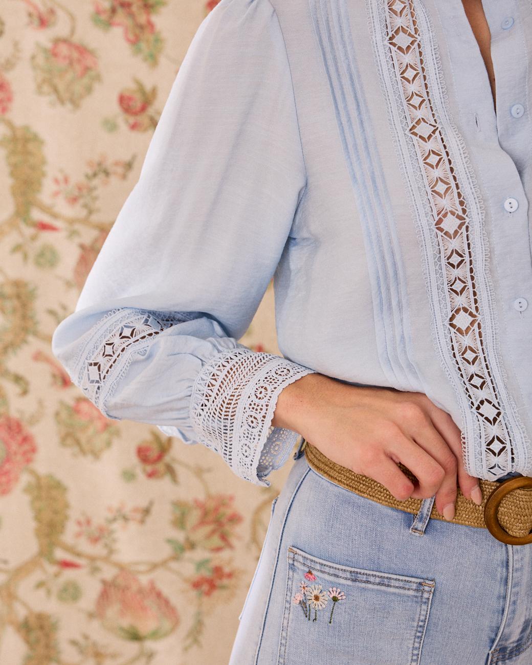 Camicia con collo Ivonne