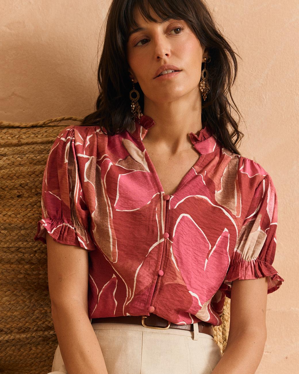Blusa con bottoni Casilda