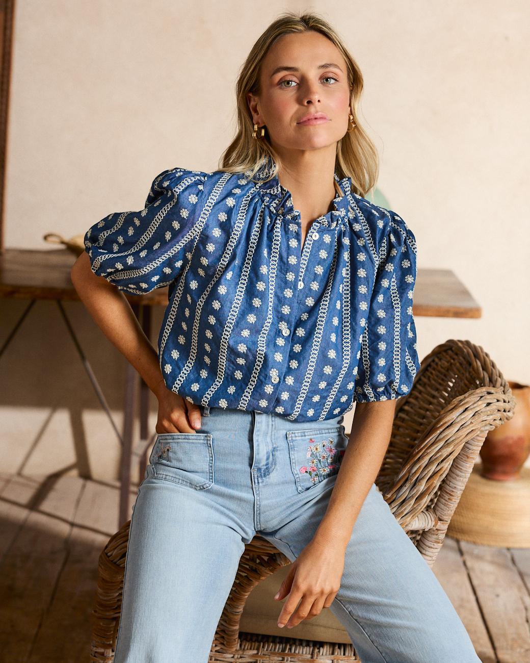 Camicia ricamata Anna