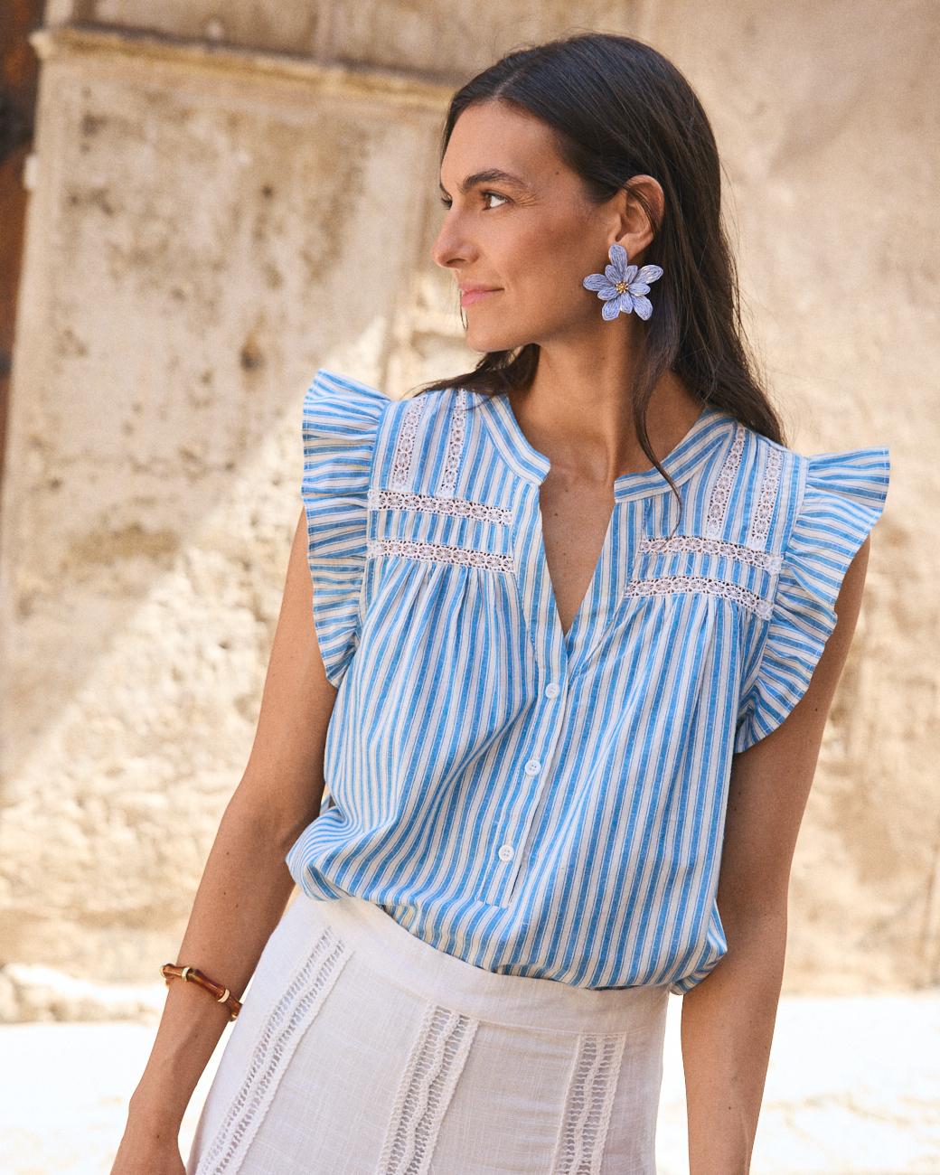 Camicia con Volant Lusiana