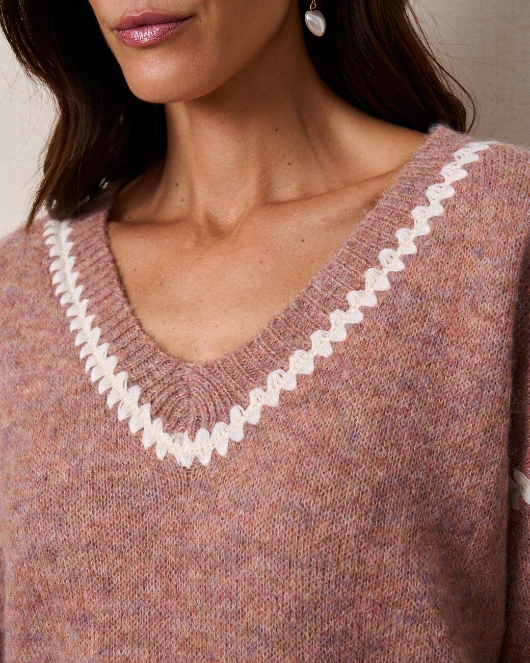 Maglione a scollo a V Rosalinda