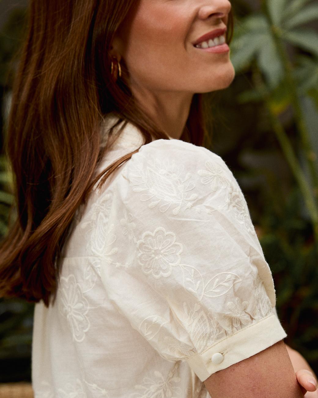 Blusa bianca Aurora