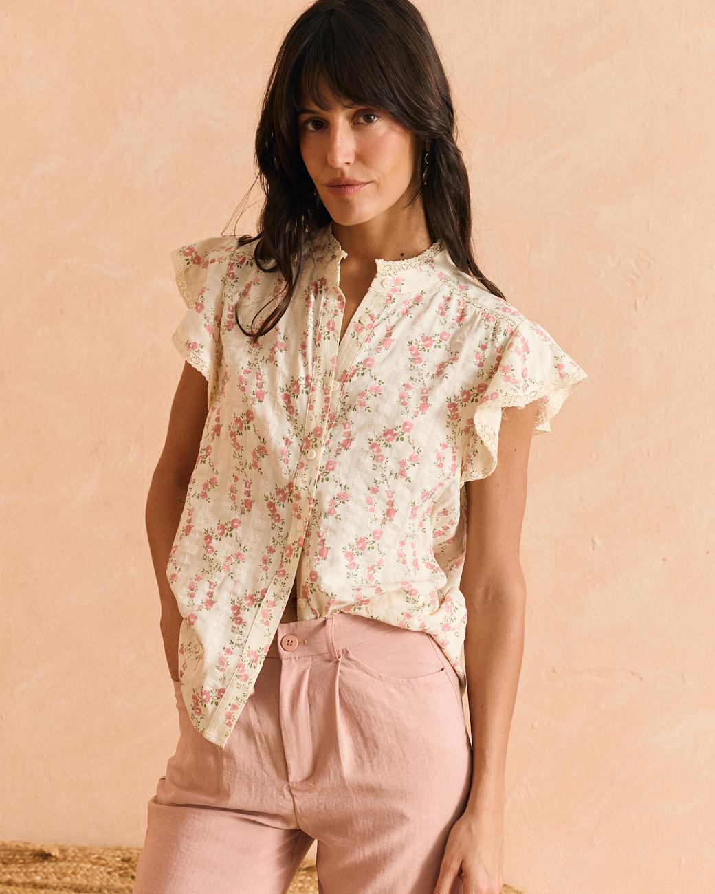 Camicia a fiori Anais