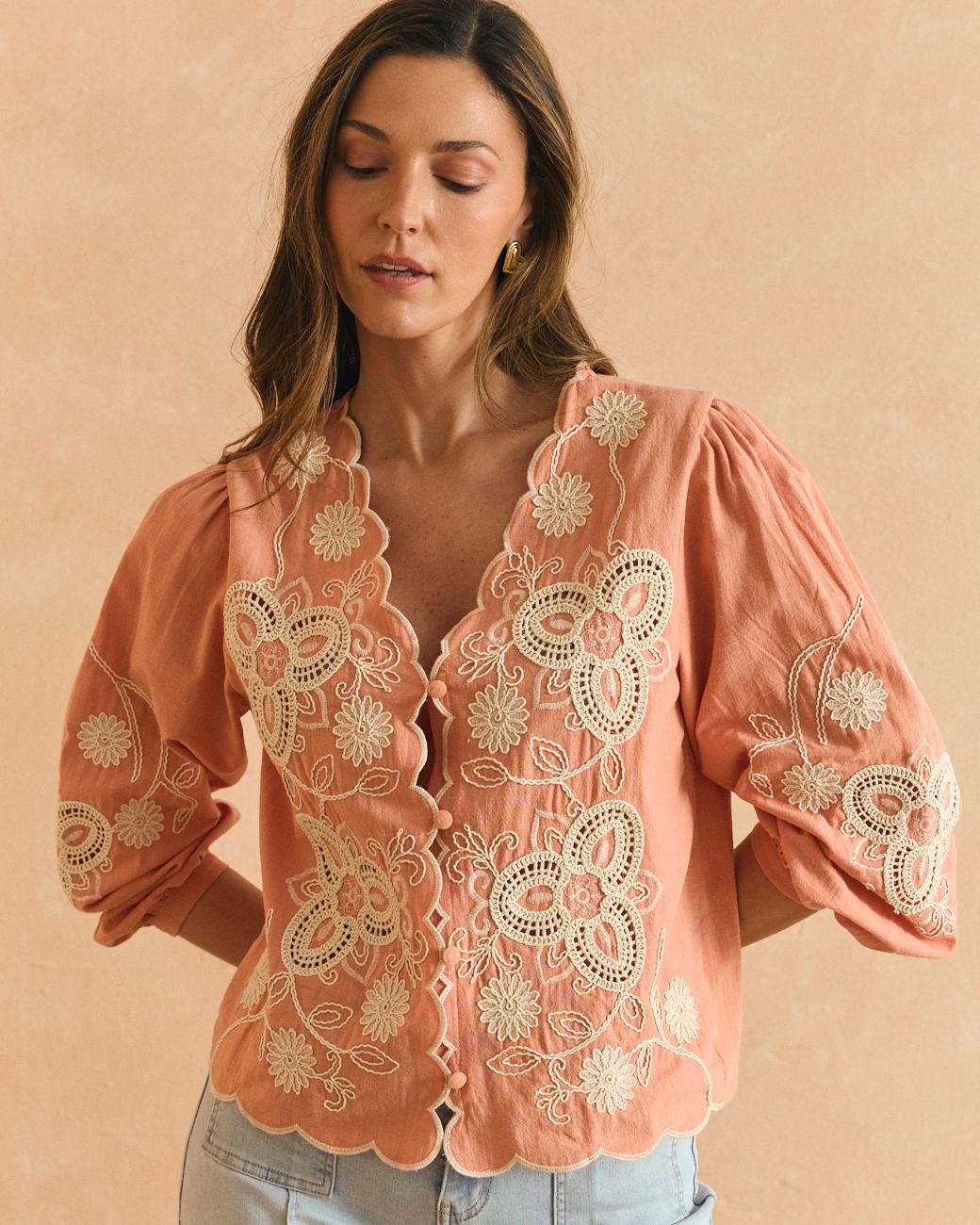 Camicia Ricamata Flavia