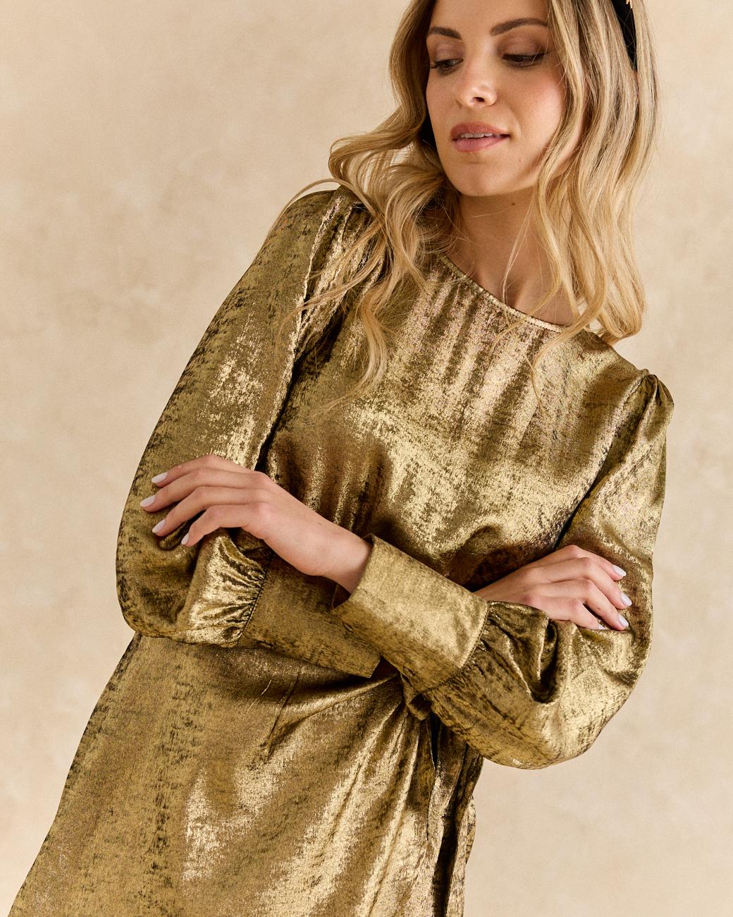 Vestito Dorato Melisa