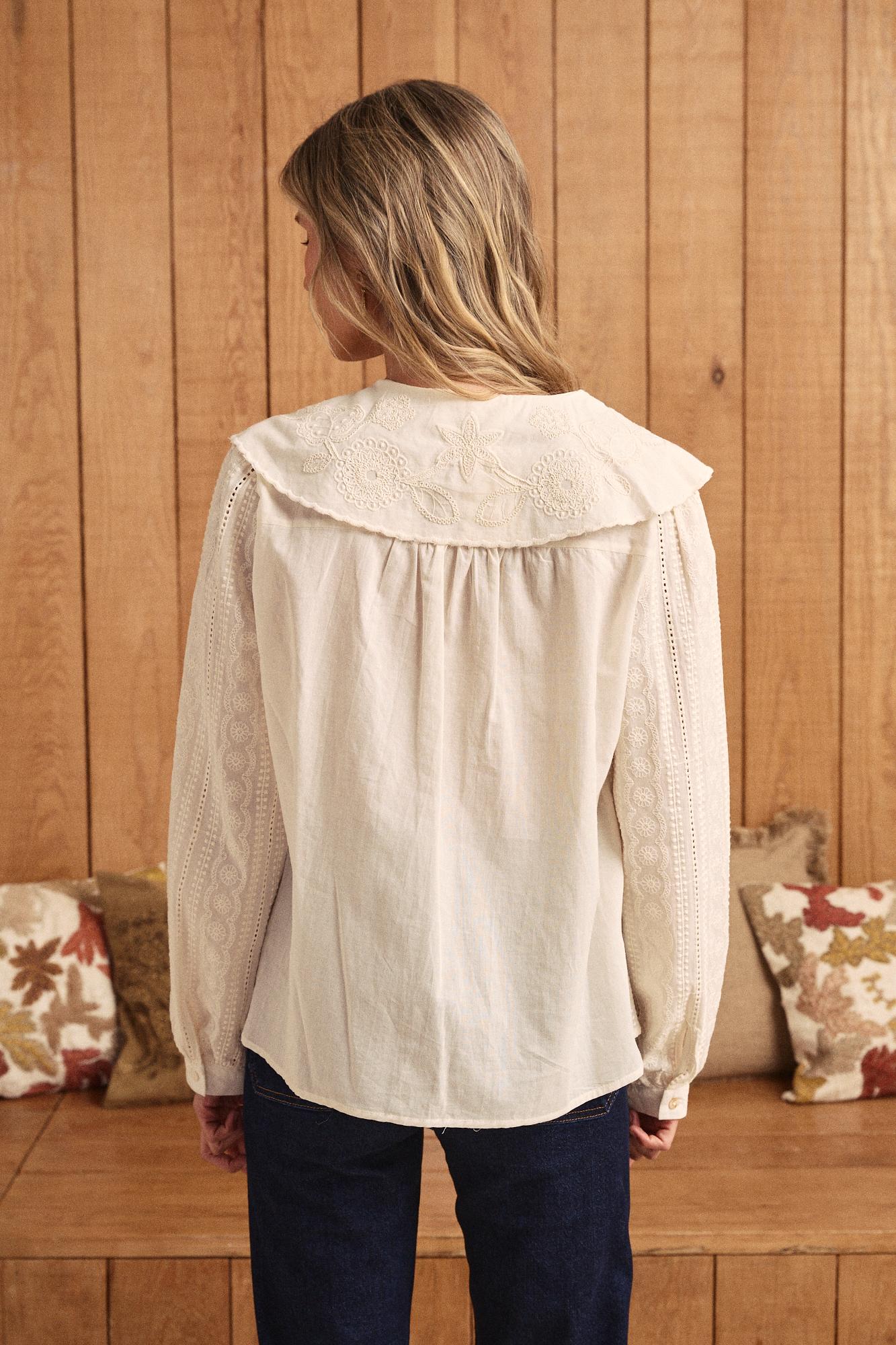 Camicia con collo Genoveva