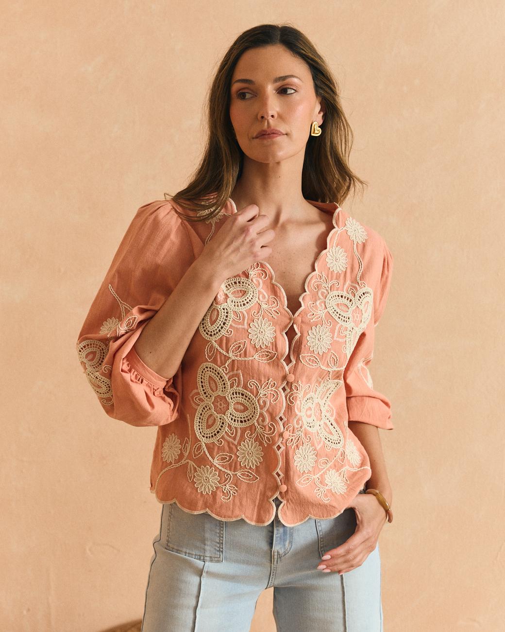 Camicia Ricamata Flavia