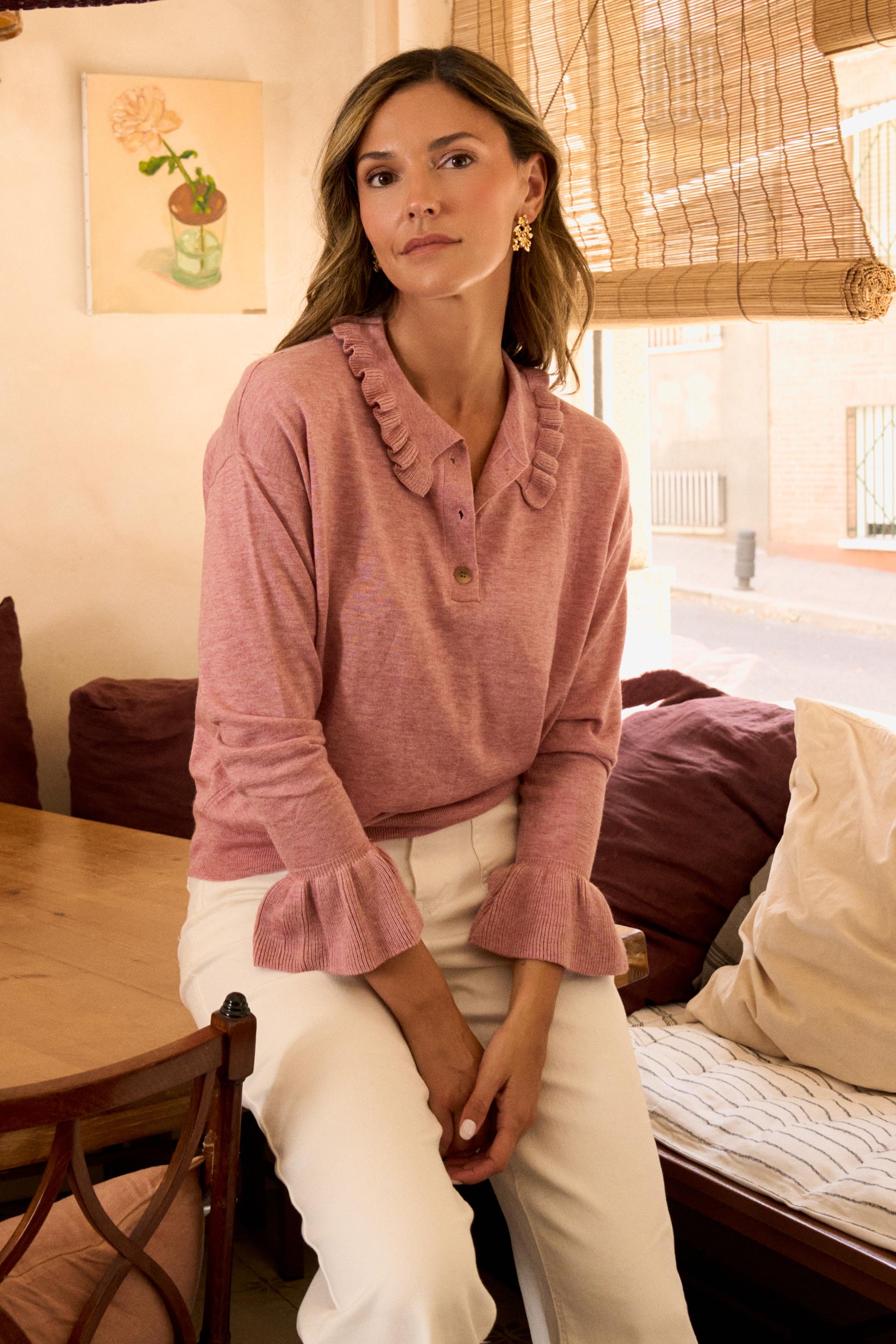 Maglione con volant Silvane