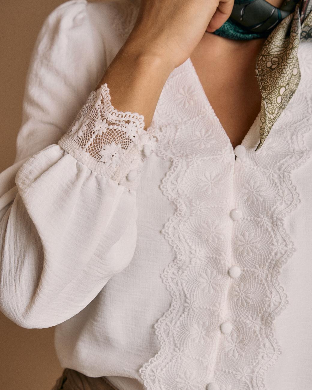 Camicia con dettaglio ricamato Greta
