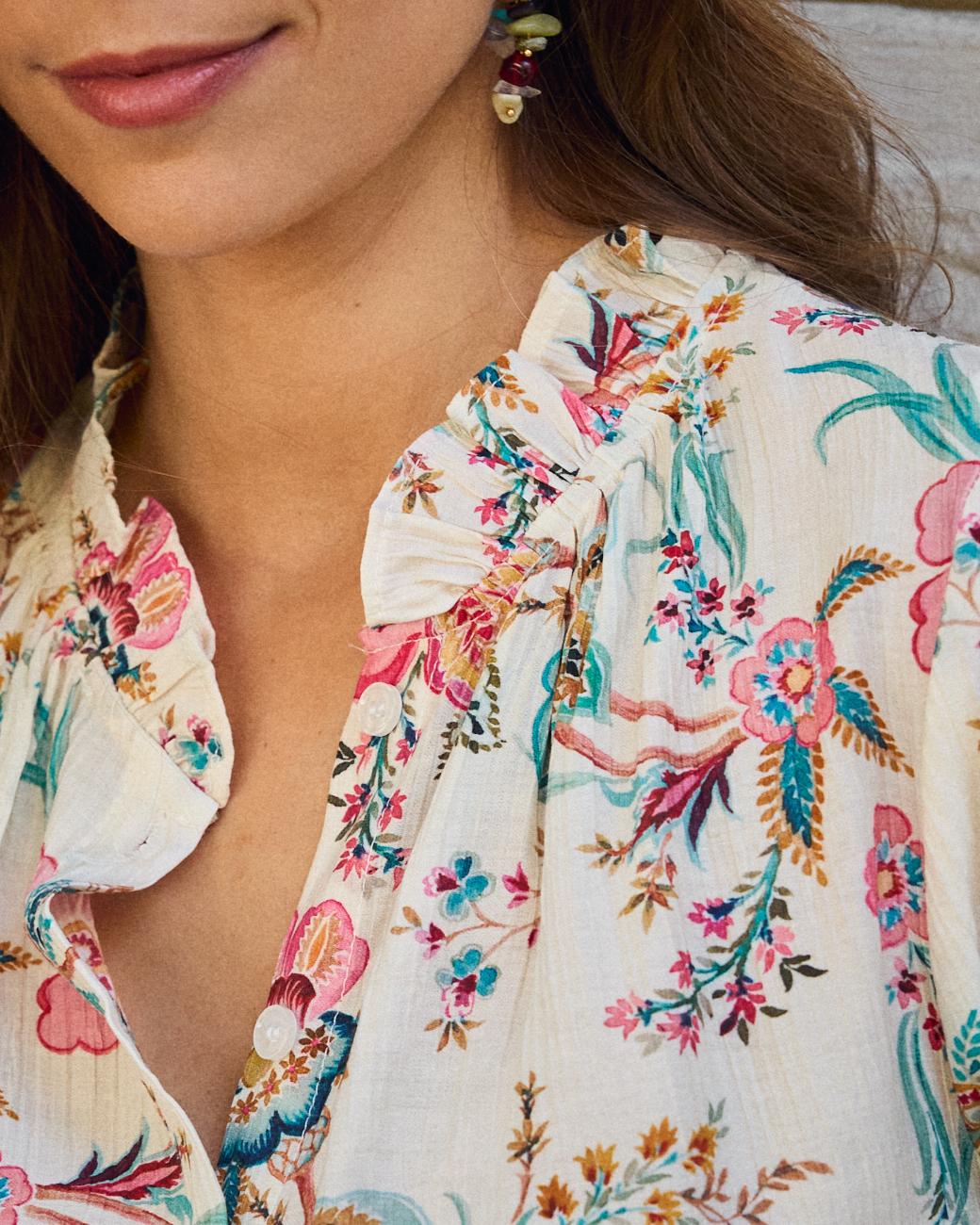 Camicia a Fiori Tunia