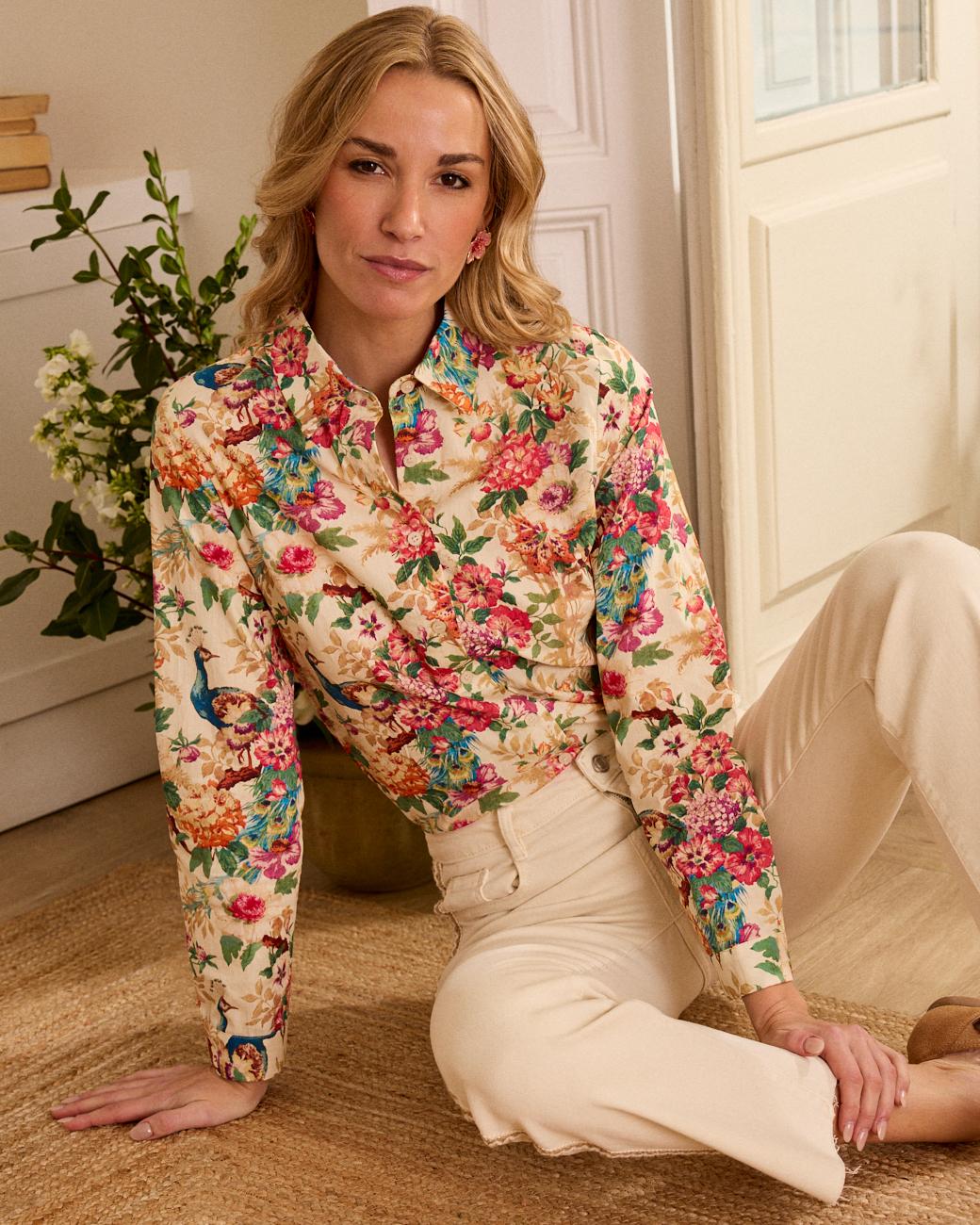 Camicia con stampa Petra