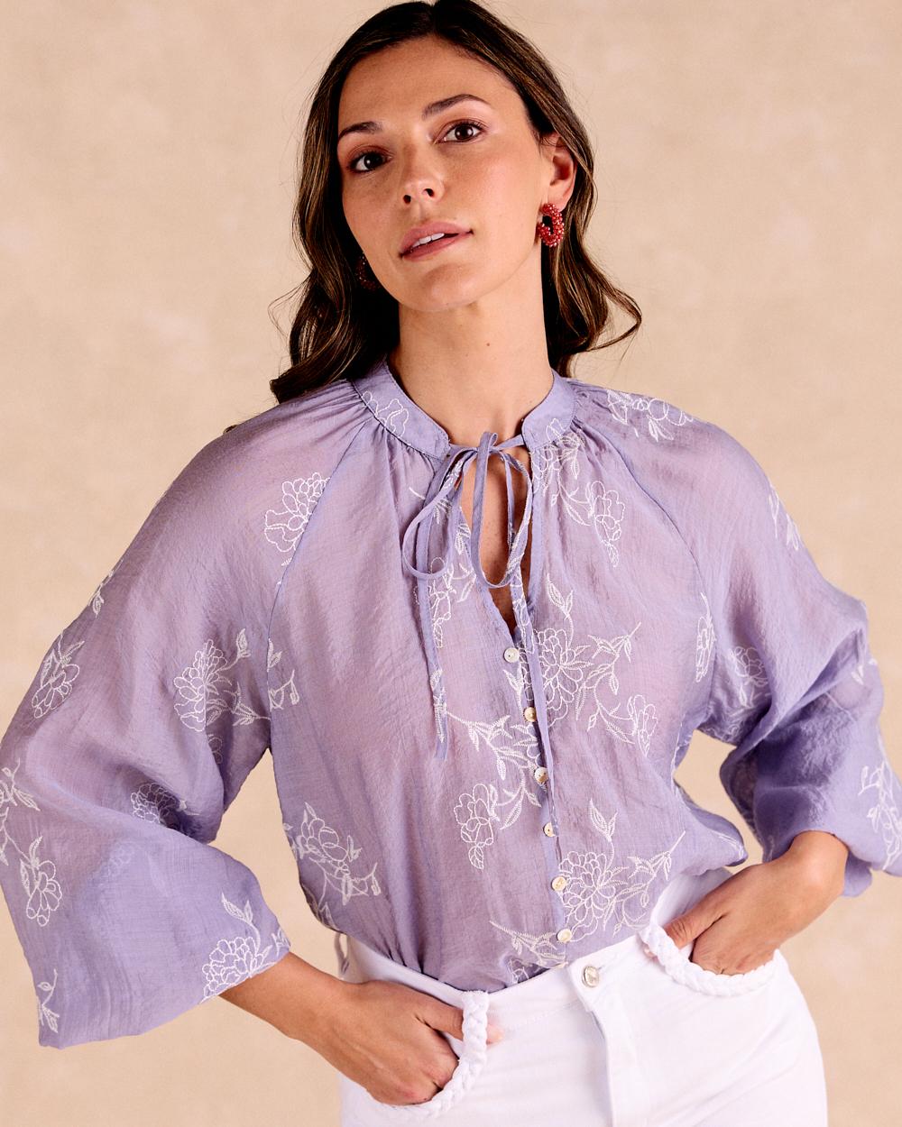 Blusa ricamata Diane