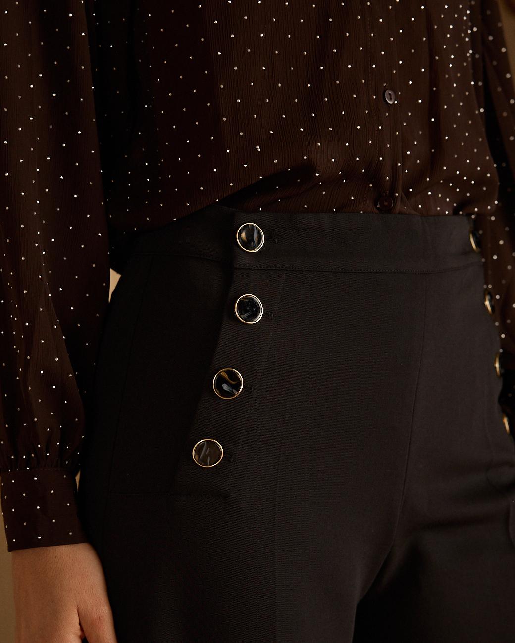 Pantaloni con bottoni Camille