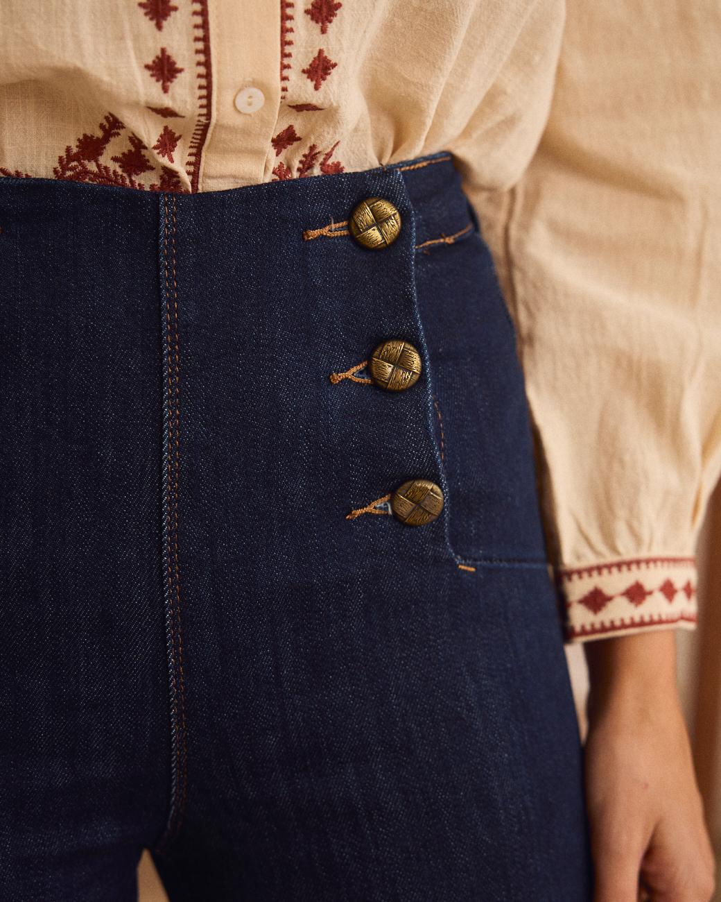 Jeans con Bottoni Lucy