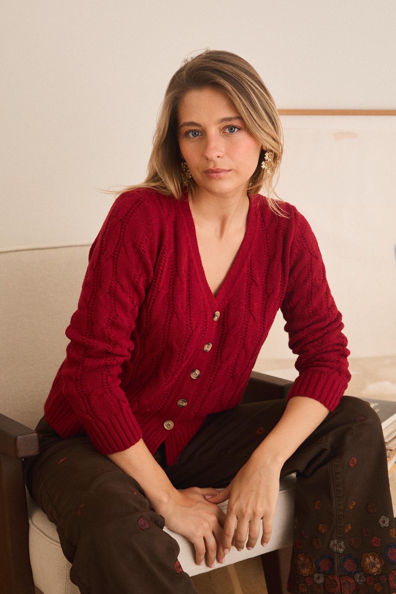 Cardigan con bottoni Ingrid