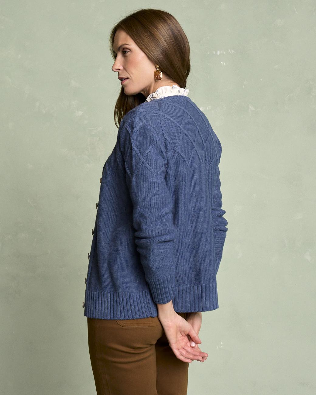 Cardigan a Righe Bourget