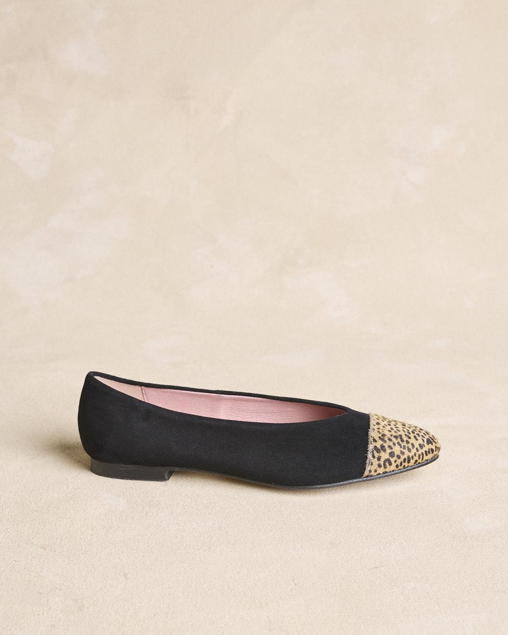 Ballerine punta animalier
