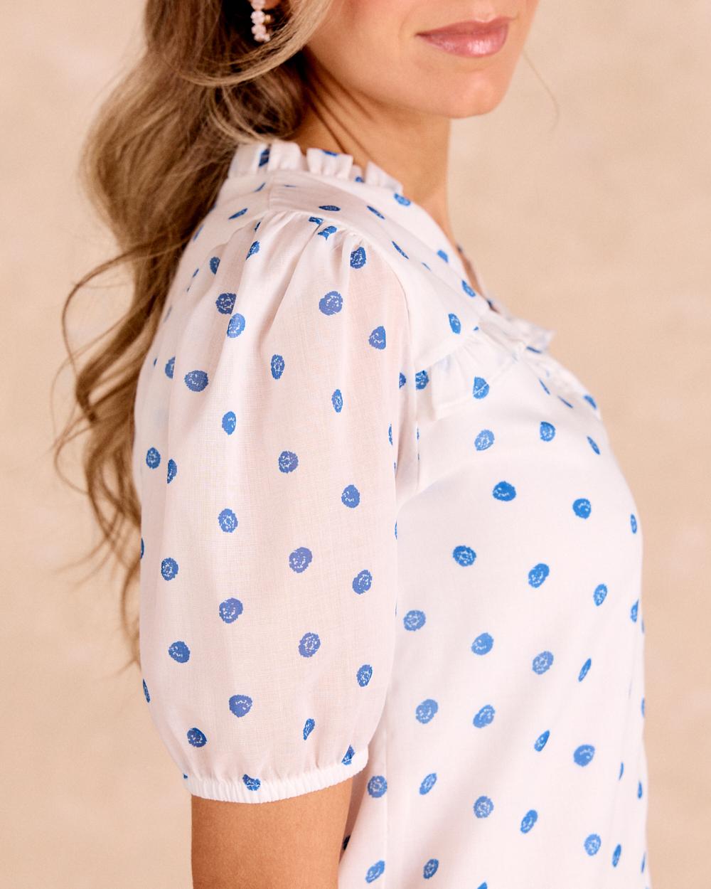 Vestito corto a pois Alzaria