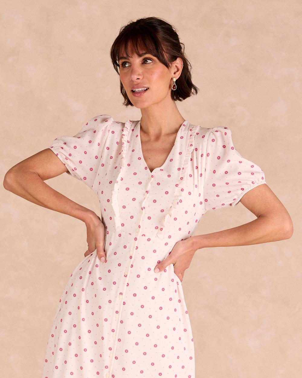 Vestito lungo a fiori Eliora