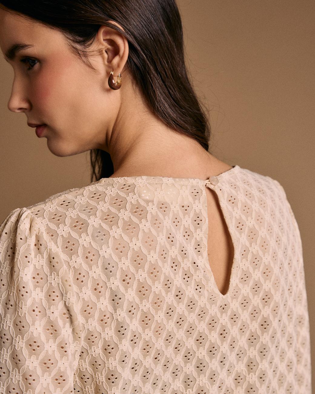 Blusa con dettagli Camelia