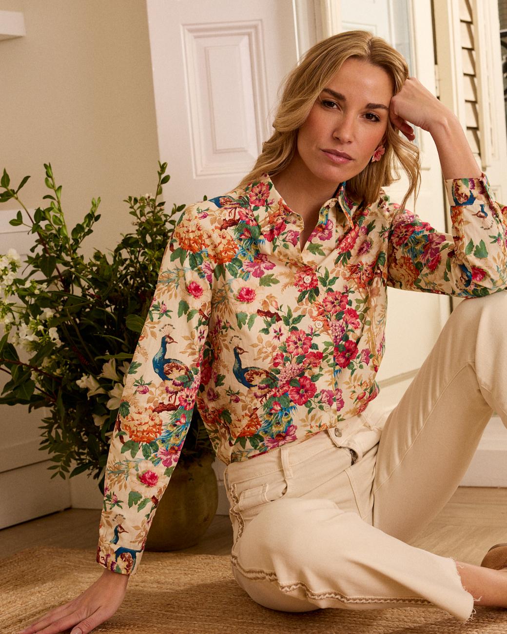 Camicia con stampa Petra